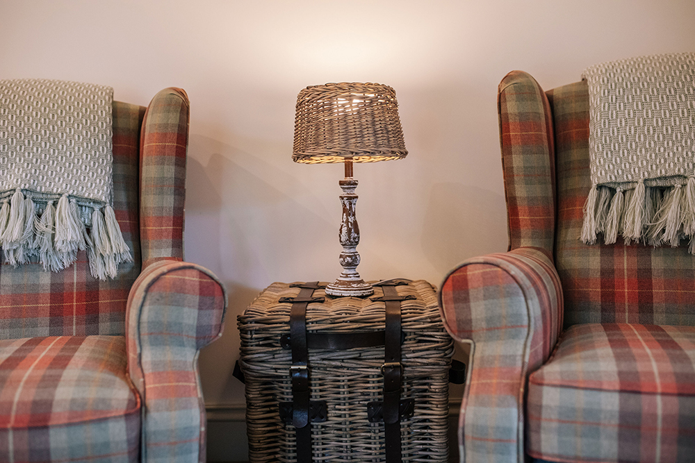 armchairs in the living room at The Nook