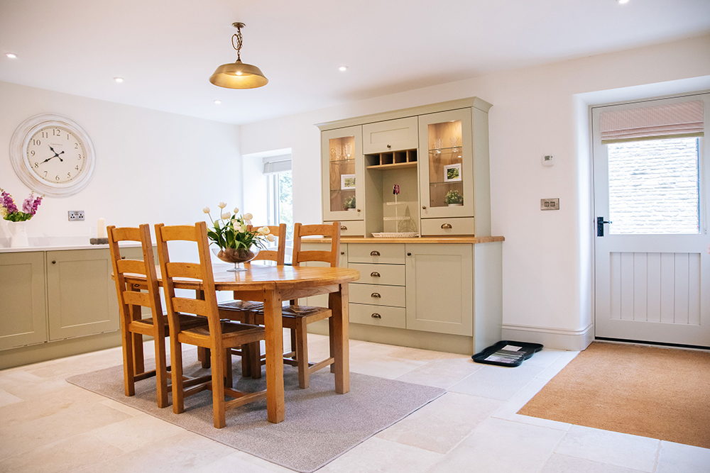 dining area at The Cottage at Further Harrop